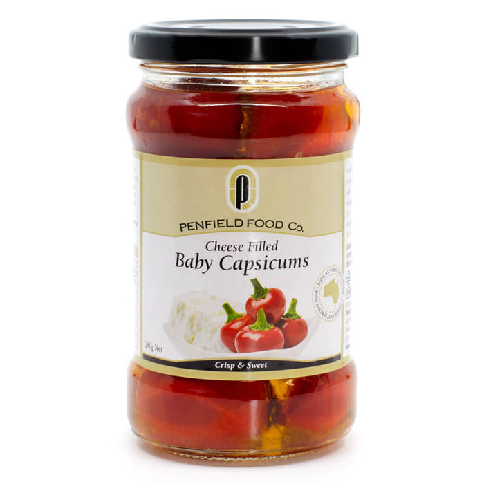 Penfield Olives | Baby Capsicums Cheese Filled (280g)