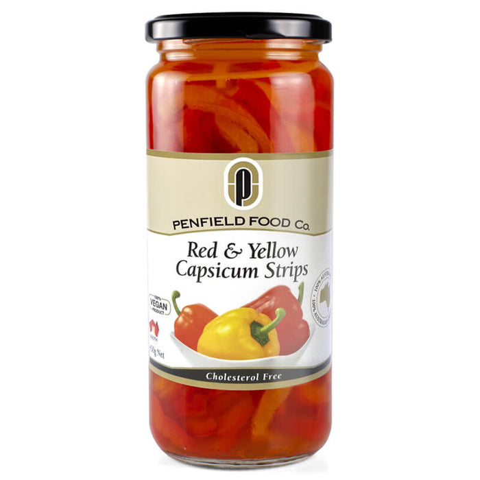 Penfield Olives | Red & Yellow Capsicum Strips (450g)